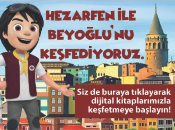 Türabibaba Kütüphanesinden Çocuklar İçin  "Hezarfen ile Beyoğlu´nu Keşfediyoruz" digital kitaplar